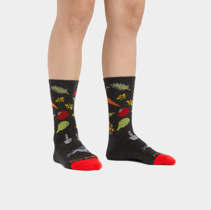 Darn Tough Women's Farmers Market Crew Socks - Charcoal