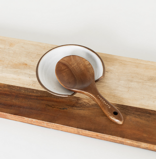 Minimalist Stoneware Spoon Rest - Handcrafted in Vermont