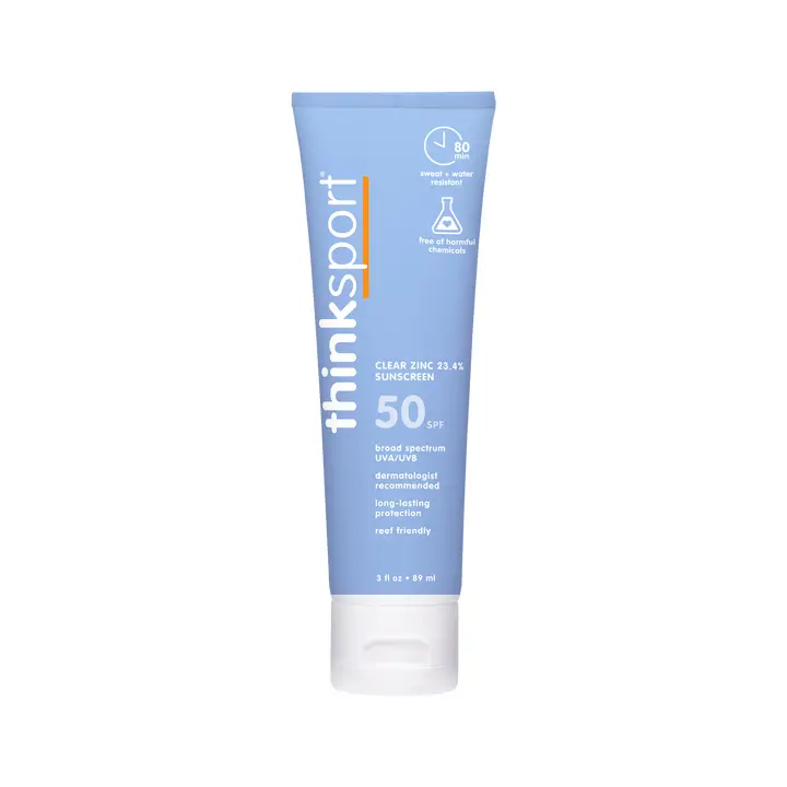 Think Sport Spf 50 Clear Zinc Sunscreen 3oz