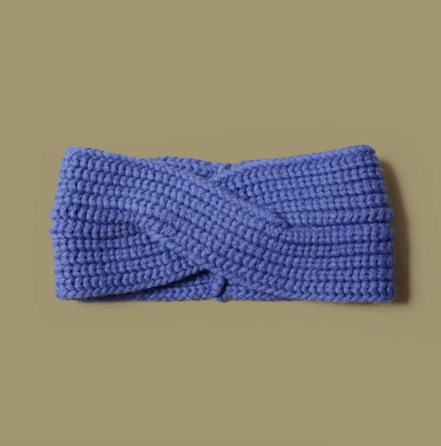 Merino Wool Headband - Denim