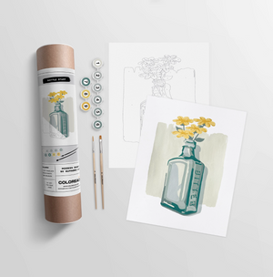 Bottle Study Paint-By-Numbers Kit