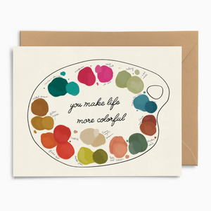 you make life more colorful card - PP1