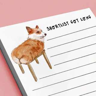 Corgi Shortlist Notepad
