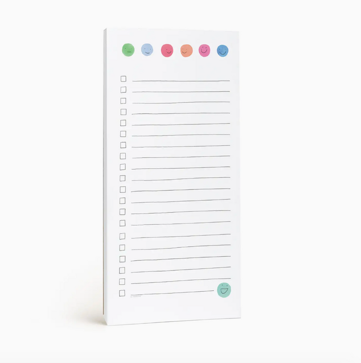 Smiles To Do Checklist Note Pad