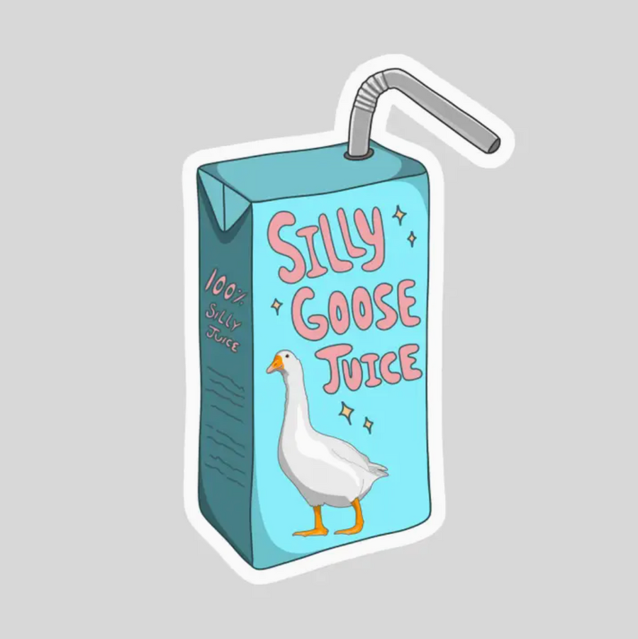 Silly Goose Juice Sticker