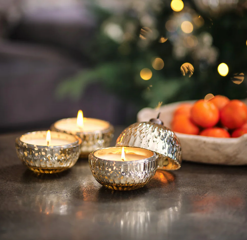 Winter Thyme Glass "Ornament" Candle - 5.3 oz