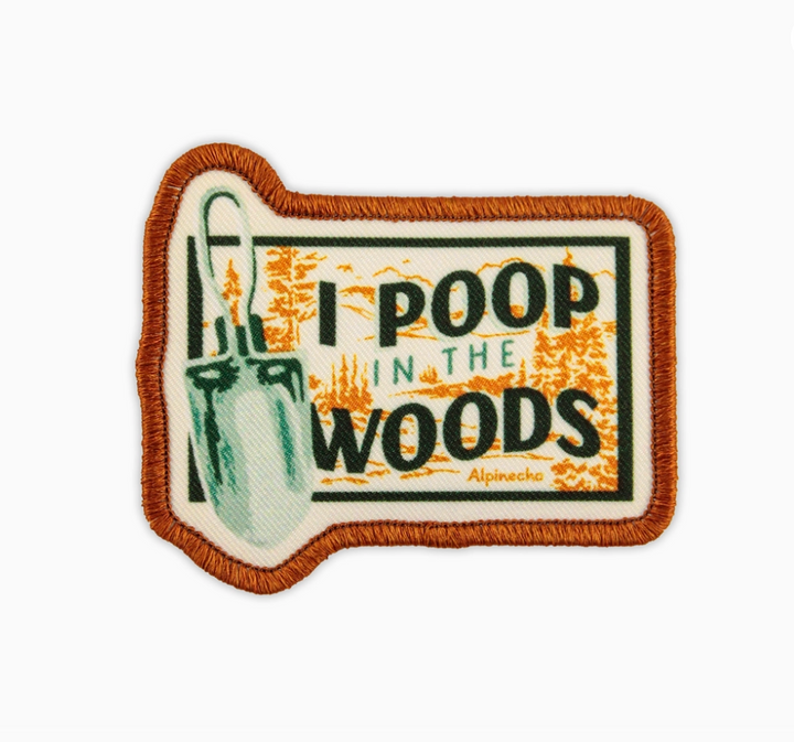 I Poop in the Woods Iron-On Patch