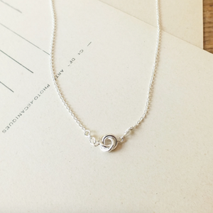 Knot Necklace Sterling Silver
