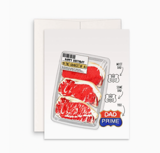 prime steak dad birthday card - LS5