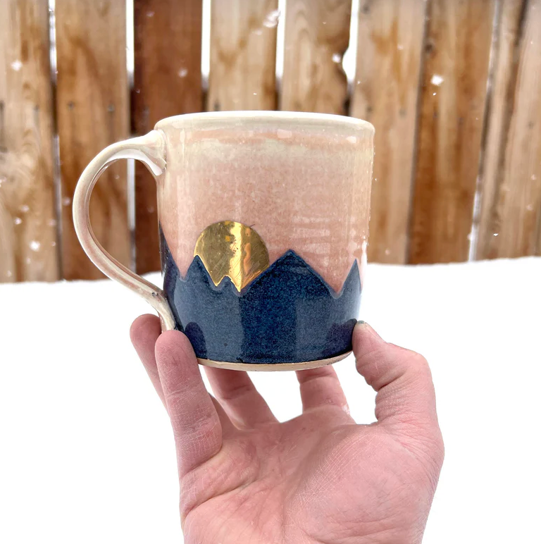 Pink Mountain Sunset Mug