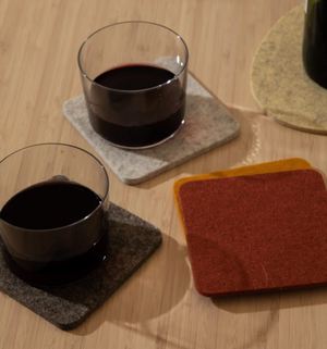 BIERFIZL SQUARE FELT COASTER 4 PACK - Desert Sun