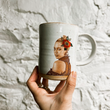 Load image into Gallery viewer, Beyonce with Flowers Handmade Mug
