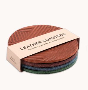 Textured Leather Coasters