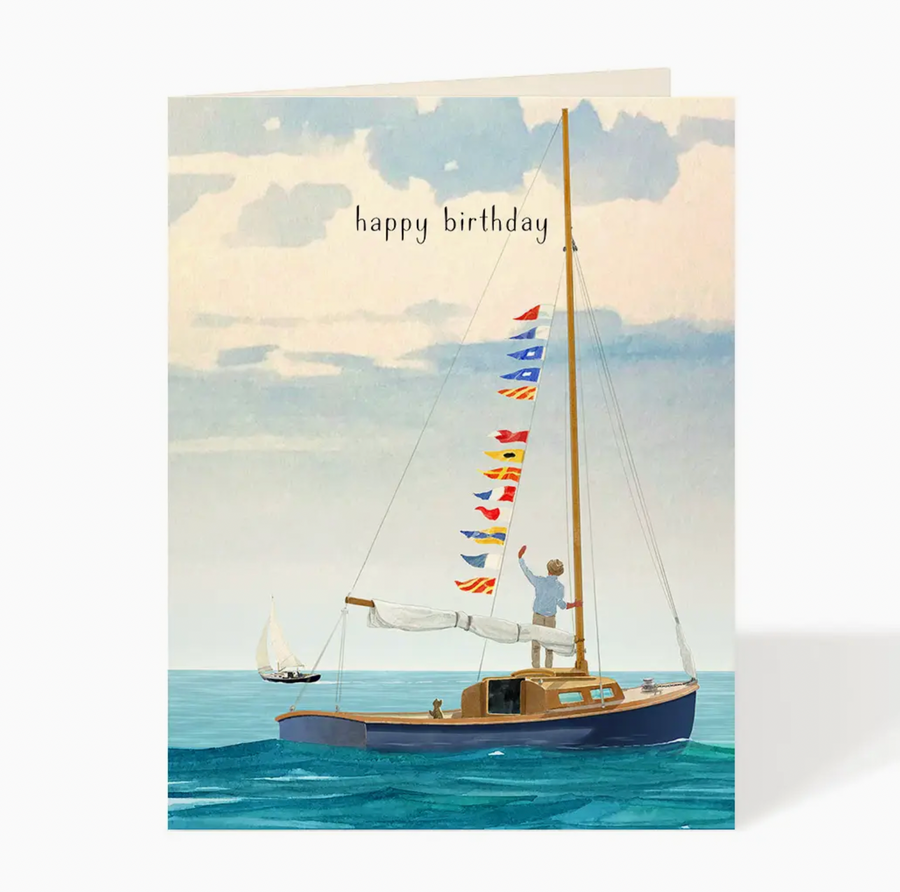 birthday sailing card - FD5