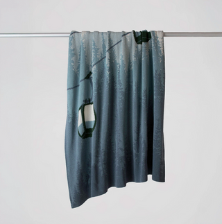 Alpine Lift Eco-Throw Blanket Blue - 50 x 60