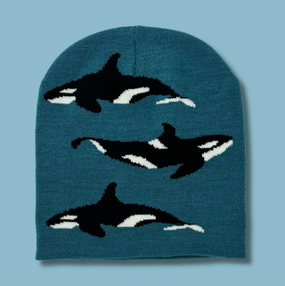 Killer Whales Knit Beanie