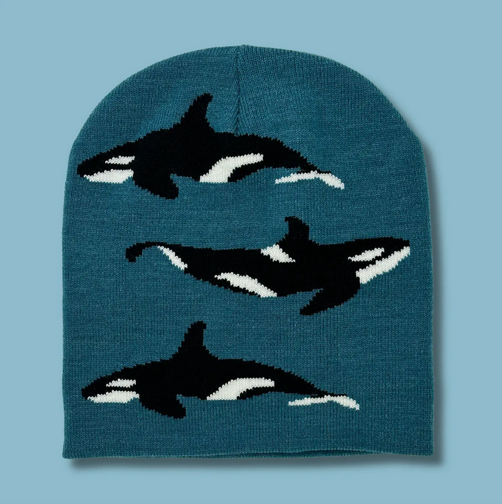 Killer Whales Knit Beanie