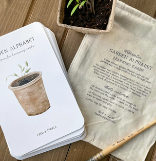 Garden Alphabet Learning Flashcards