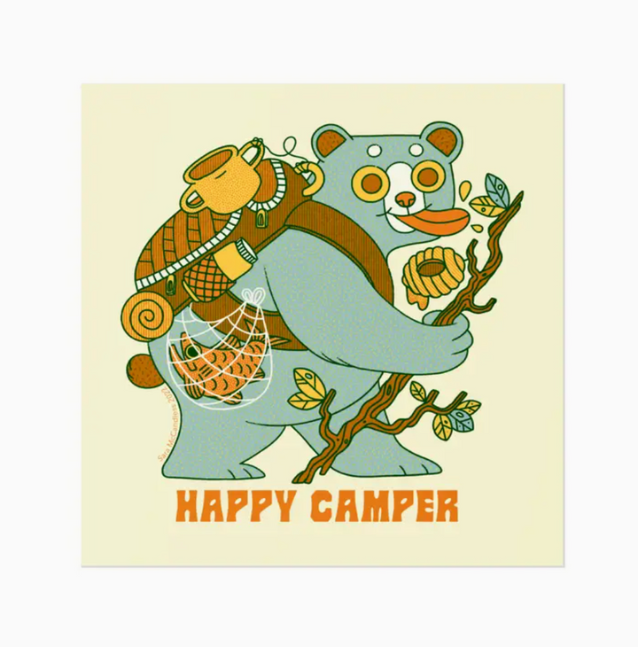 Happy Camper Print - 8x8