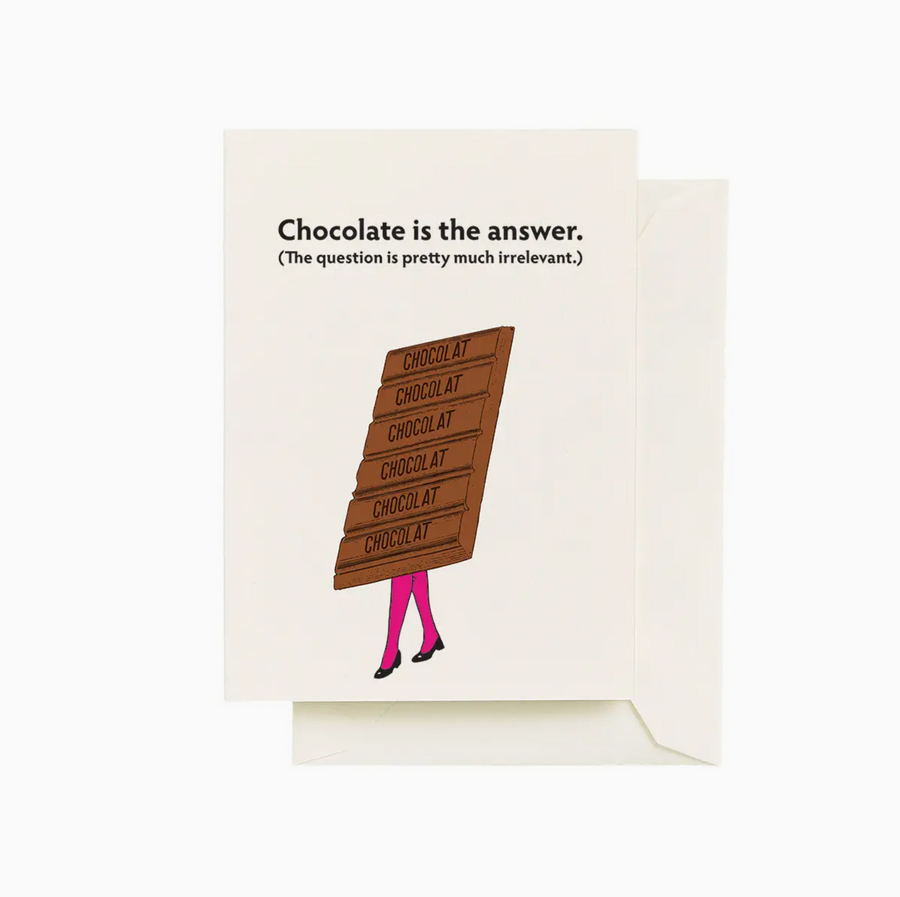 chocolat simple answer card - SG3