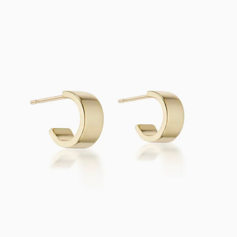 Golden Embrace Huggie Earring - 14k Gold Vermeil