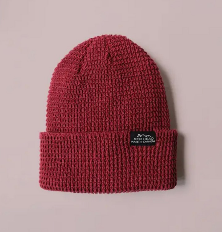 Waffle Toque - Burgundy