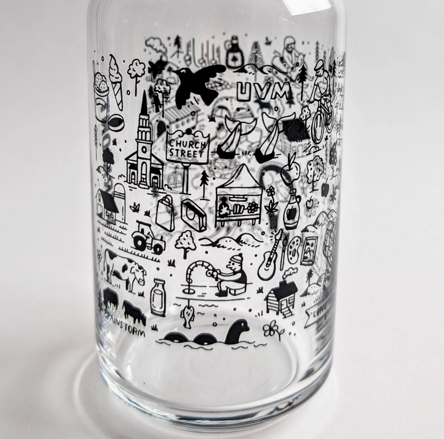 Vermont State Elements Map Shot Glass - Canada