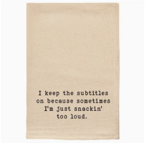 Subtitles Tea Towel