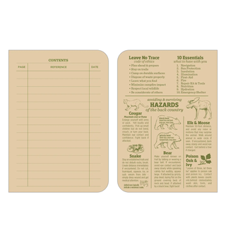 Stapled Mini Notebook - Green