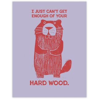 Beaver Wood Card