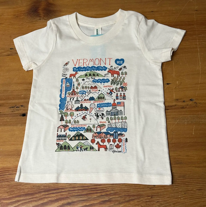 Vermont Boutique Map Toddler Tee