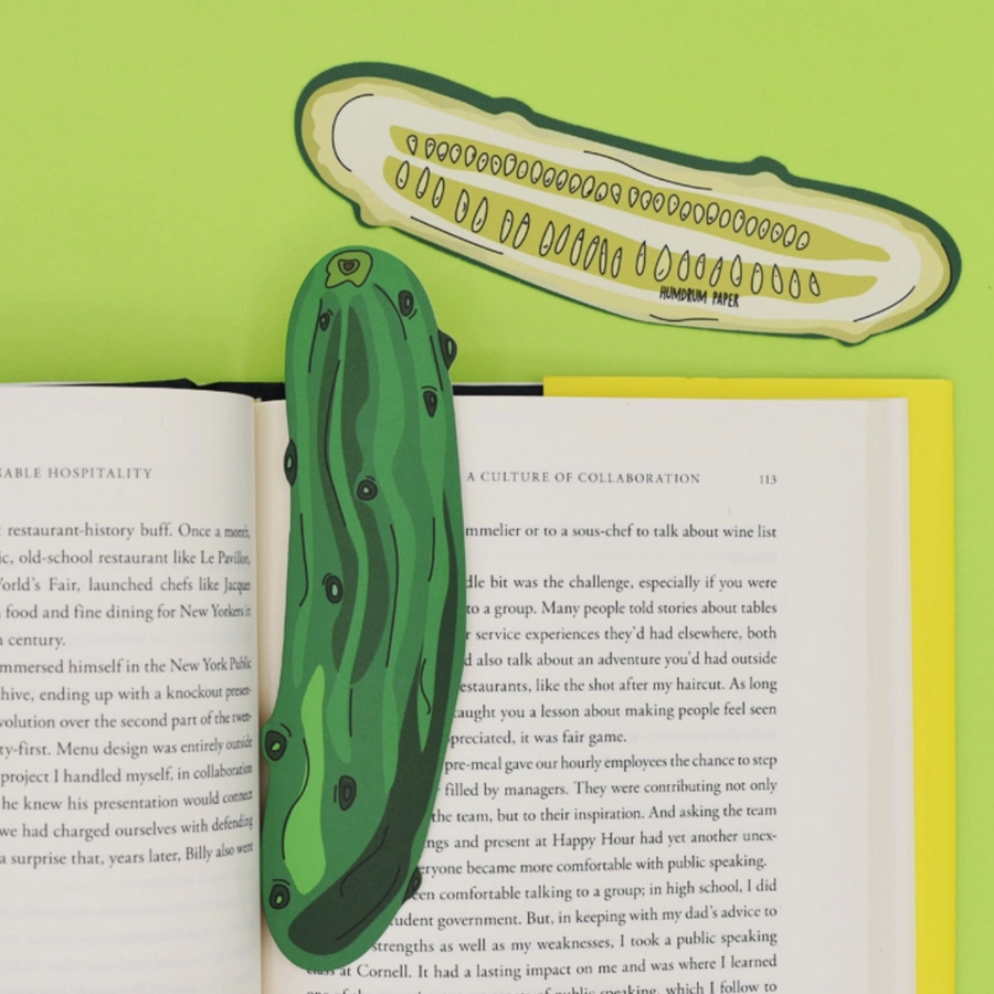 Pickle Die Cut Bookmark