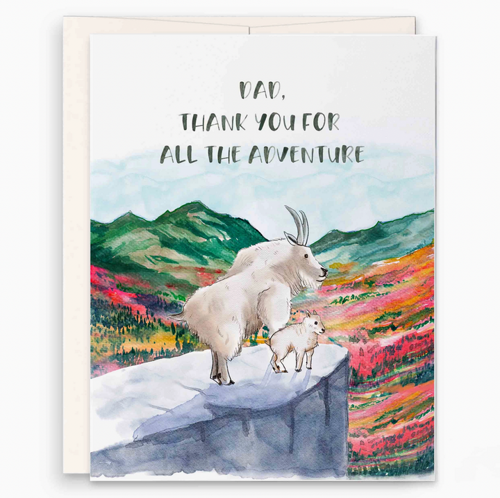 mountain goat adventure card - LS7