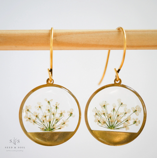 Horizon Earrings - Queen Anne's Lace
