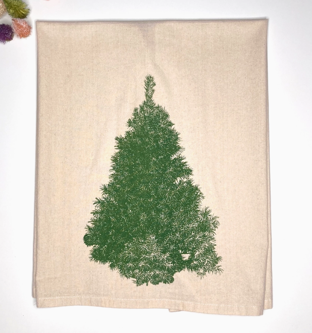 Flour Sack Towel - Christmas Tree