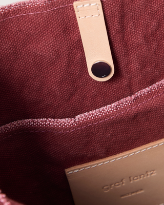 Canvas Tote Plum Vachetta