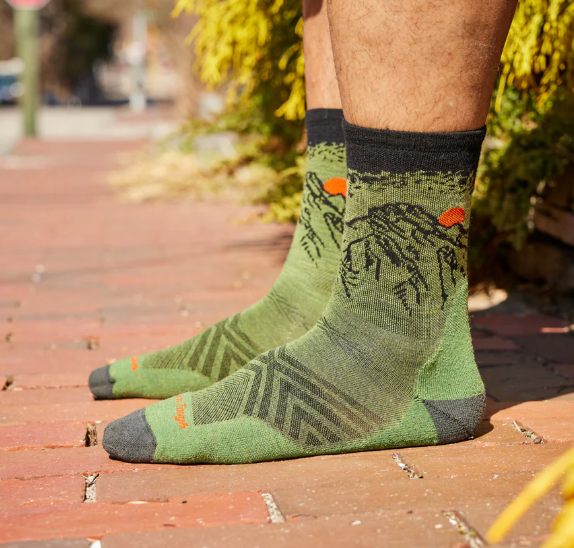 Men's Number 2 Micro Crew Sock - Green