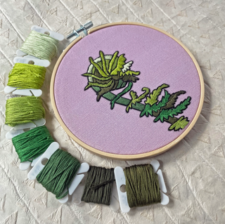 DIY Embroidery Kit 5" - Fiddlehead