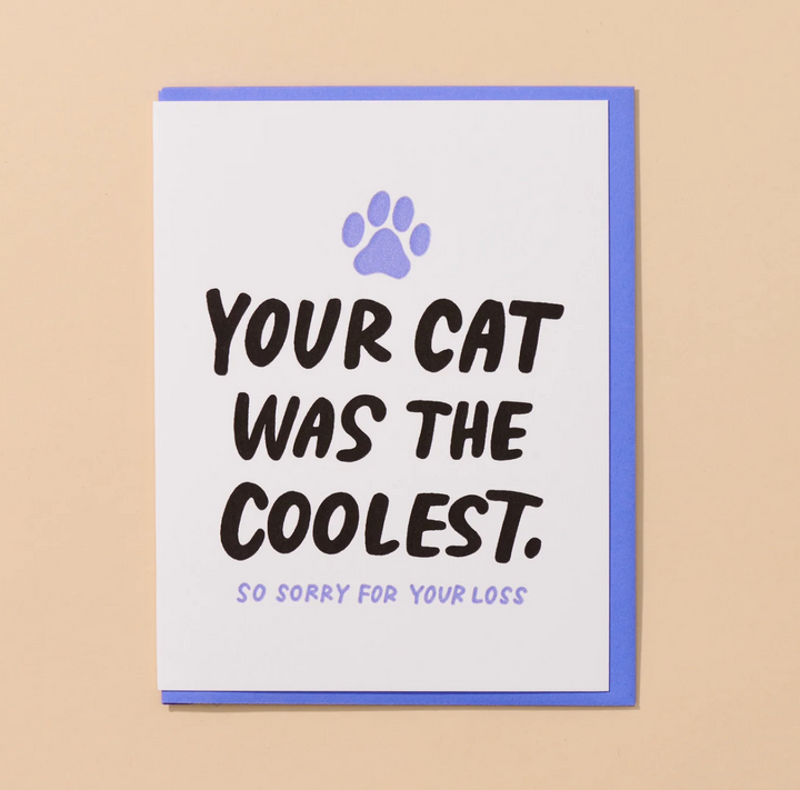 coolest cat sympathy card - AH3