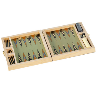 Travel Backgammon Set - Wallis Mustard
