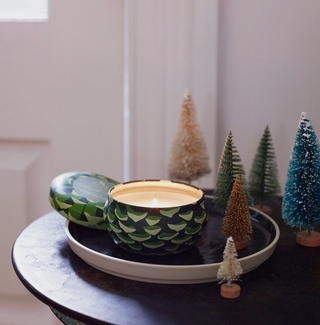 Roland Pine Large Tin Candle