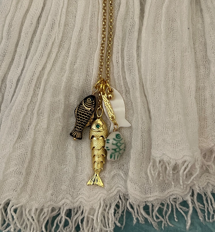 Cordelia Mother of Pearl Long Necklace