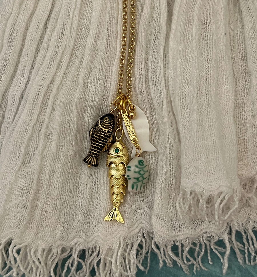 Cordelia Mother of Pearl Long Necklace