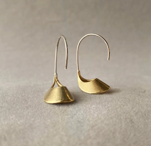 Cradle Earrings - Brass