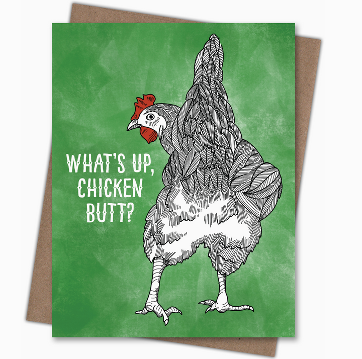 chicken butt card - WK8