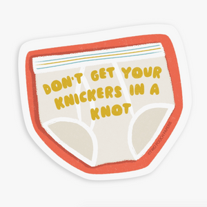 Knickers in A Knot Sticker