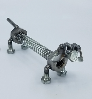 Welded Metal Slinky Dog Common Deer