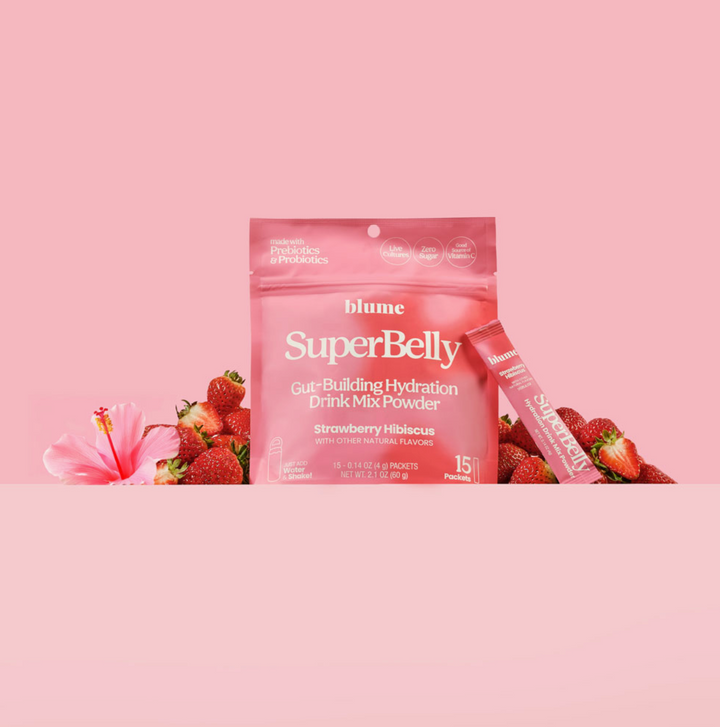 SuperBelly Strawberry Hibiscus Hydration Mix
