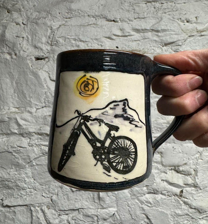 Vermont-Made Bike &amp; Camel's Hump Mountain Mug