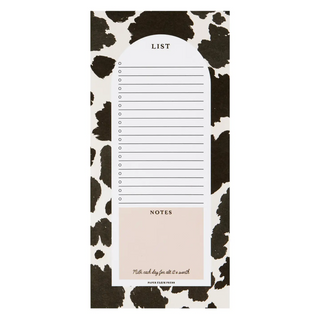 Cow Spots Market List Note Pad